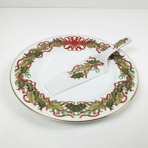 Andrea by Sadek Christmas Garland Plate 10.5"